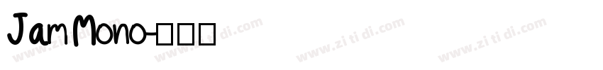 Jam Mono字体转换